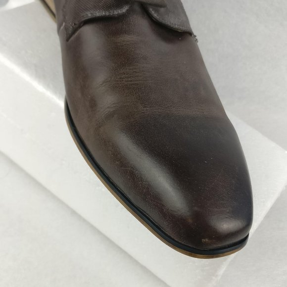 Leather Oxfords 100% LEATHER Classic Oxfords Lace up shoe men9.5us/9uk=Wmn 11us - Picture 3 of 8